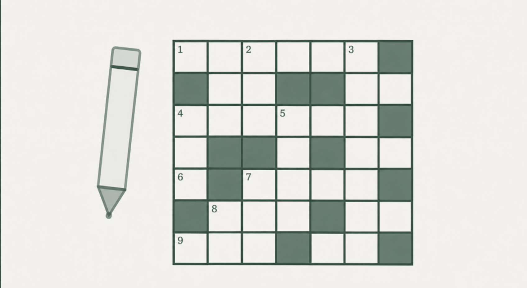 Crossword puzzle illustration